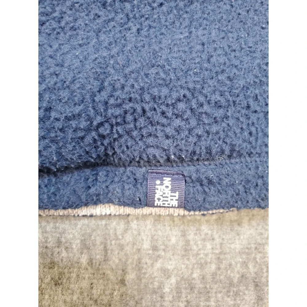 The North Face Jacket Mens XL Reversible Brantley Fleece Sherpa Hooded Blue Gray